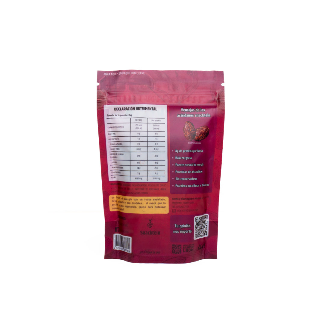 Arándanos Enchilados Proteicos – Snacktein