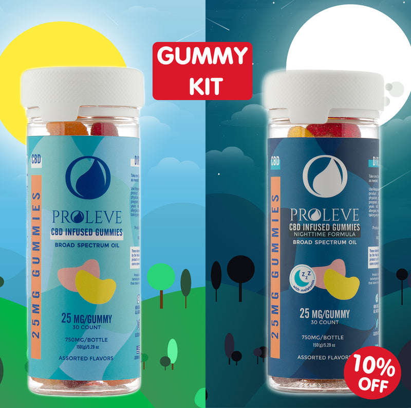 Gummy Kit -  Gomitas de CBD para día y para noche (Total 60 gomitas)