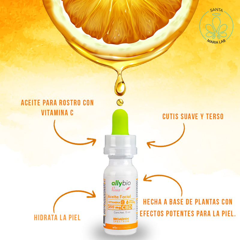 Aceite Facial con Vitamina C 250 mg CBD